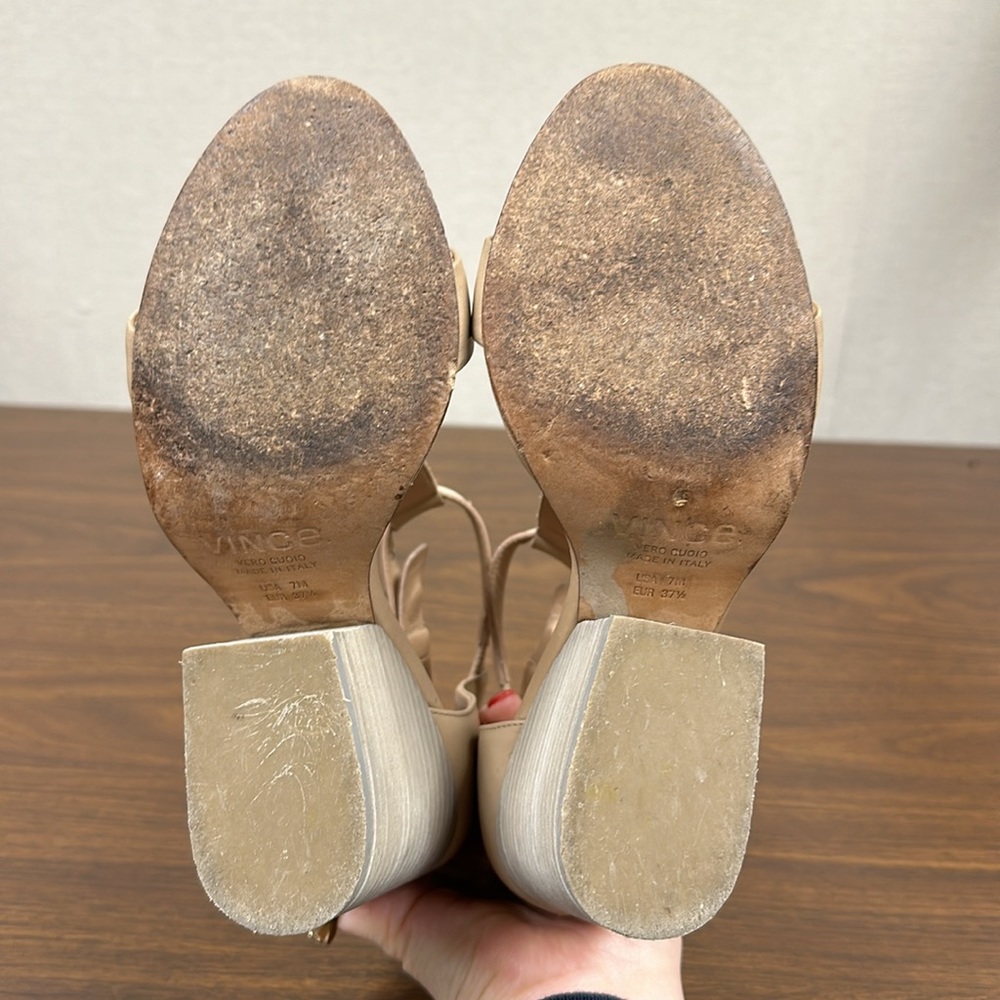 Vince Nolan Leather Sandals - Picture 15 of 16